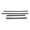 Kit Friso Borrachao Lateral Porta Palio 1996 1997 1998 4 P Preto