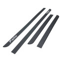 Kit Friso Borrachao Lateral Porta Palio 1996 1997 1998 4 P Preto
