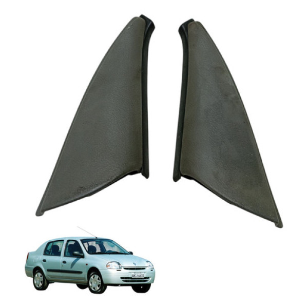 Par Moldura Interna Do Retrovisor Clio 2001 2004 (usado)