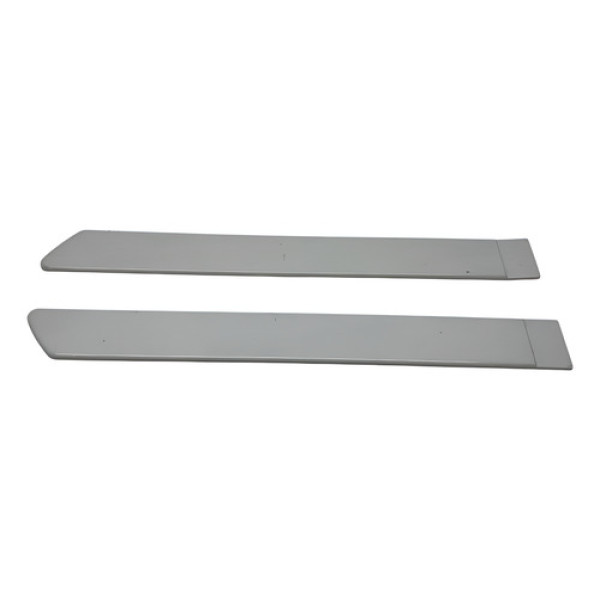 Par Friso Lateral Porta Traseira Outlander 2014 2015 2016 Branco