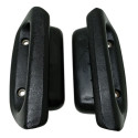 Par Puxador Interno Porta Traseira Corsa Classic 2000 2004 Preto Traseira