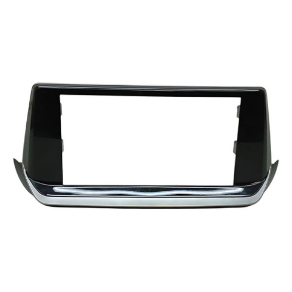 Moldura Central Multimidia Peugeot 208 2021 2022 2023 Preto