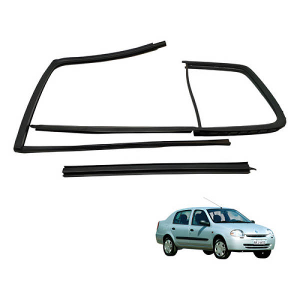 Kit Pestana Porta Traseira Esquerda Clio 2001 2004 (usado)
