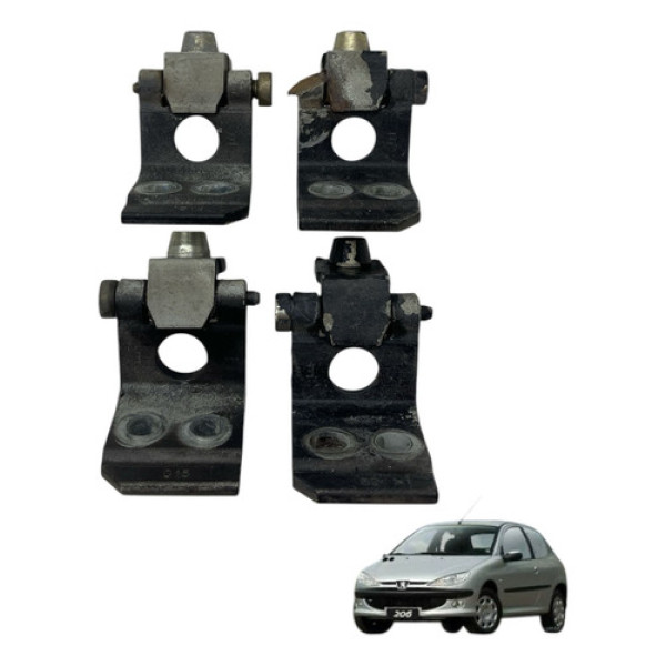 Jogo Dobradicca Da Porta Dianteira Peugeot 206 2004 2008