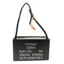 1x Capacitor De Partida 5uf 450vac 2 Fios 1 Peça 450