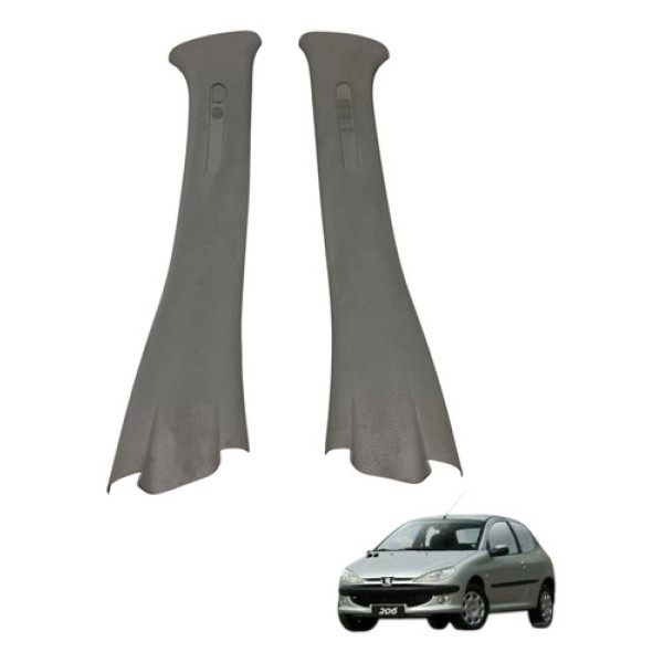 Par Acabamento Coluna Central Peugeot 206 2004 2008 Original