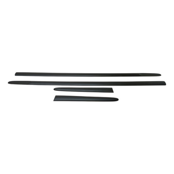 Jogo Friso Lateral Da Porta Clio Sedan 2001 2002 2003 2004 Preto