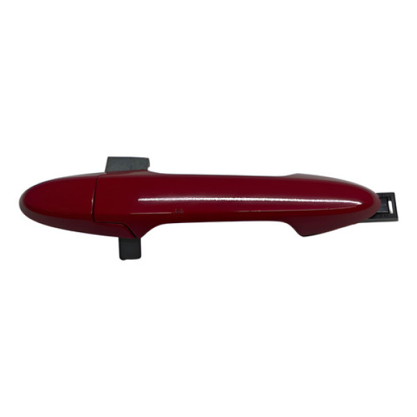 Macaneta Externa Porta Dianteira Direita New Fit 2015 2018 Vermelho Dianteira