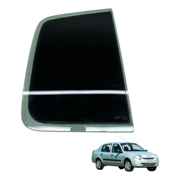 Vidro Fixo Traseiro Direito Clio Sedan 2001 2004 (usado)