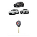 Carcaça Capa Chave Toyota Hilux Sw4 Oca 3bts Lamina Virgem