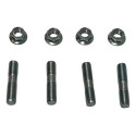 Kit Prisioneiro Parafuso Porca Coroa Titan 150 Fan 125 Tmac