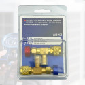 2 Válvulas Acionadoras Schrader Controle Fluido Refrigeração 1/4 5/16 R22 R410 R32