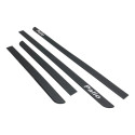 Kit Friso Borrachao Lateral Porta Palio 1996 1997 1998 4 P Preto