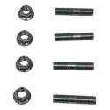 Kit Prisioneiro Parafuso Porca Coroa Titan 150 Fan 125 Tmac
