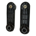 Par Manivela Vidro Porta Dianteira Corsa Classic 2000 2004 Preto
