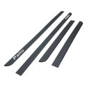 Kit Friso Borrachao Lateral Porta Palio 1996 1997 1998 4 P Preto