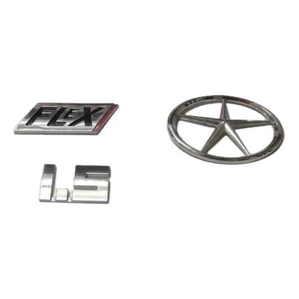 Emblemas Tampa Traseira Jac J3 Hatch 2015