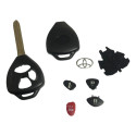 Carcaça Capa Chave Toyota Hilux Sw4 Oca 3bts Lamina Virgem