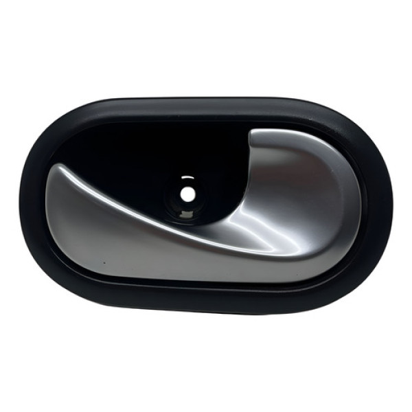 Macaneta Interna Porta Traseira Direita Megane 2007 2011 Preto Traseira
