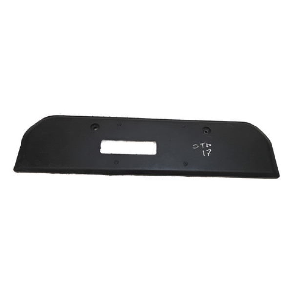 Moldura Suporte Placa Traseira Fiat Strada 2014 A 2020 Cinza-escuro