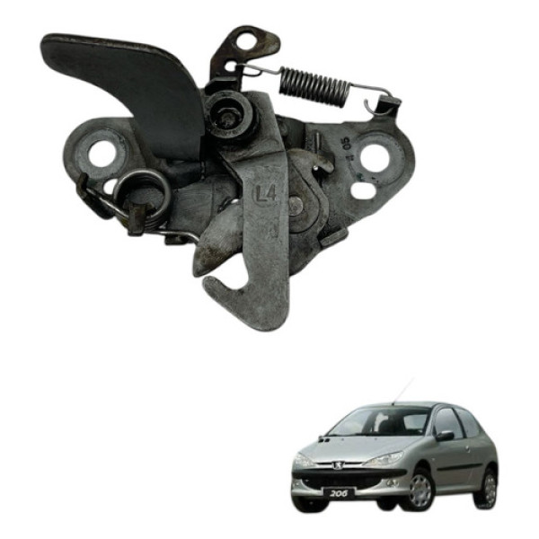 Fechadura Trava Do Capo Peugeot 206 2004 2008 Original