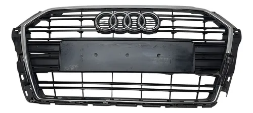 Grade Parachoque Dianteiro Audi A3 2016 2017 2018 Original Preto Fosco