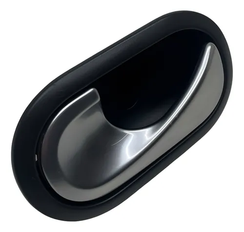 Macaneta Interna Porta Traseira Esquerda Megane 2008 2011 Preto Traseira
