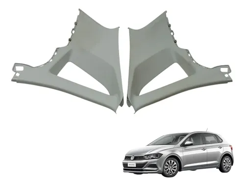 Par De Moldura Coluna Traseira Vw Polo Tsi 2018 2020 (usado)