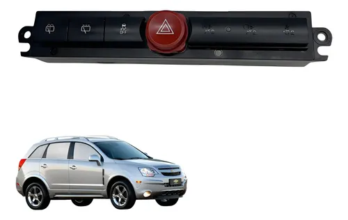 Comando Botao Alerta Limpador Gm Captiva 2008 2011 (usado) Preto