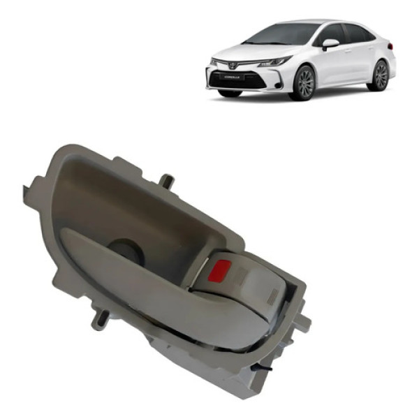 Maçaneta Interna Dianteira Ld Toyota Corolla 2015/2019 Cinza Dianteira