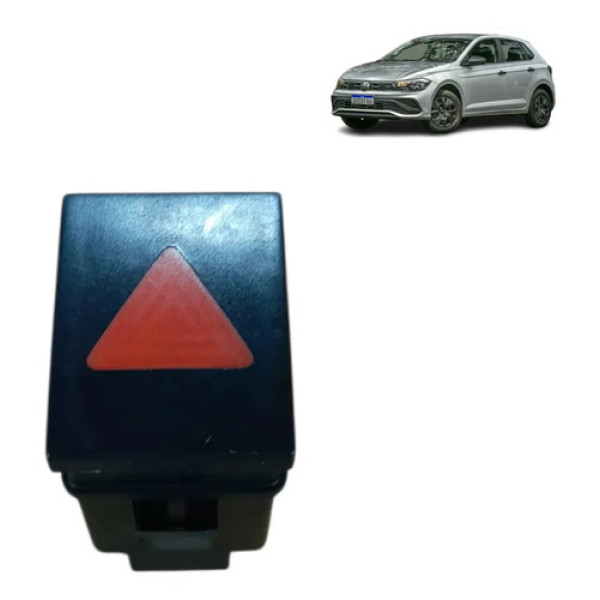 Botão Pisca Alerta Volkswagen Polo 2003 A 2014 6q0953235 Ori Preto
