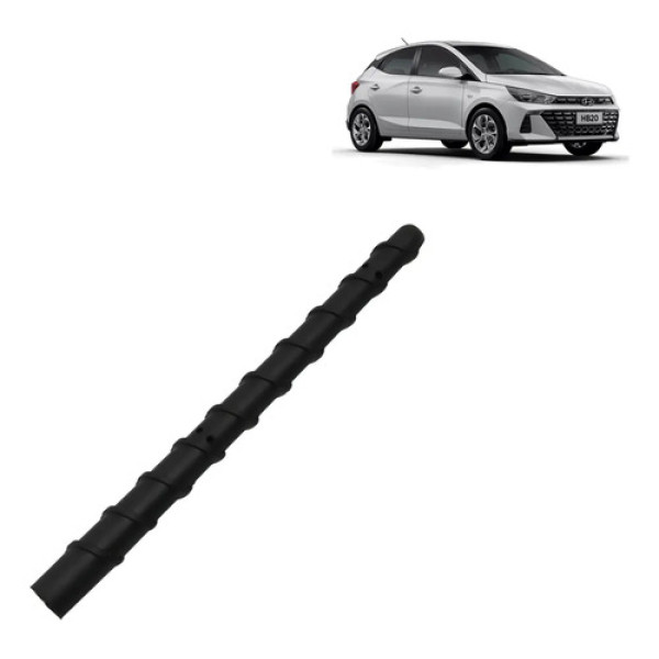Haste Antena Teto Rádio Automotiva Hyundai Hb20 2012 A 2019 Preto