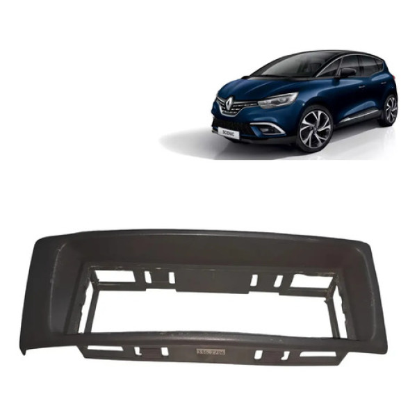 Moldura Rádio Renault Scenic 2002 03 04 05 2006 7700841060 Preto