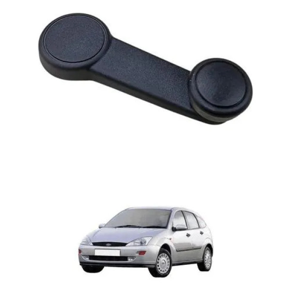 Manivela Vidro Traseiro Esquerdo Ford Focus 01/08 93bbf23342 Preto