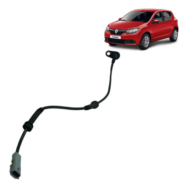 Sensor Traseiro Esquerdo Renault Sandero Logan 2016 / 2017 Preto