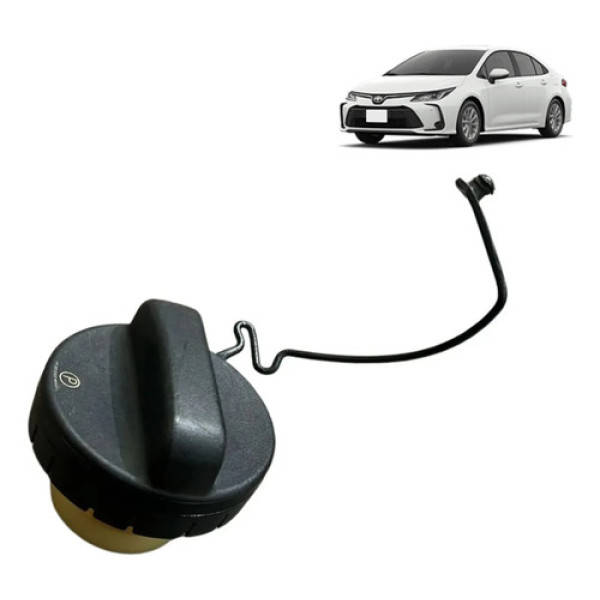 Tampa Tanque Combustível Corolla 2019 A 2020 Original Preto 2019
