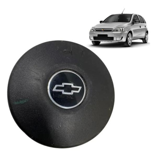 Botão Buzina Corsa Wind Gsi 94 99 Miolo Volante Original Gm Preto