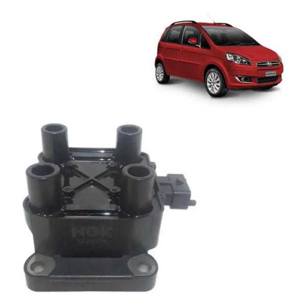 Bobina Ignição Idea 1.4 8v 2005 2006 2007 2008 2009 2010 Ngk