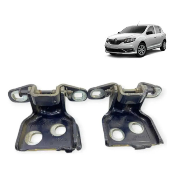 Par Dobradiça Porta Traseira Direita Renault Sandero 2008/14