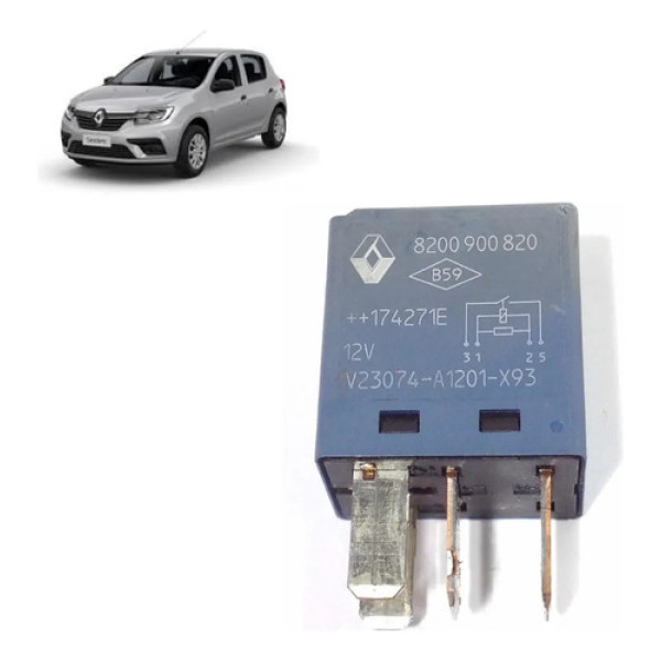 Rele Sandero 1.0 3cc 2019 8200900820 1.2v
