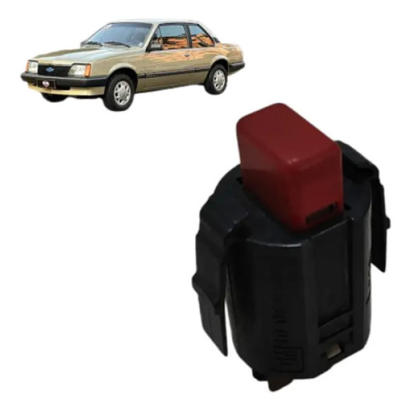 Botao Interruptor Pisca Alerta Gm Monza 1984 1992 Preto