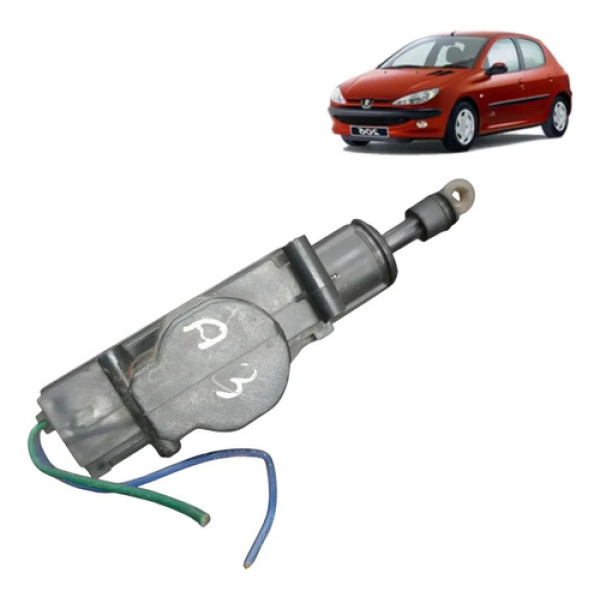 Motor Atuador Trava Fechadura Elétrica Peugeot 206 1.4 2008 Preto
