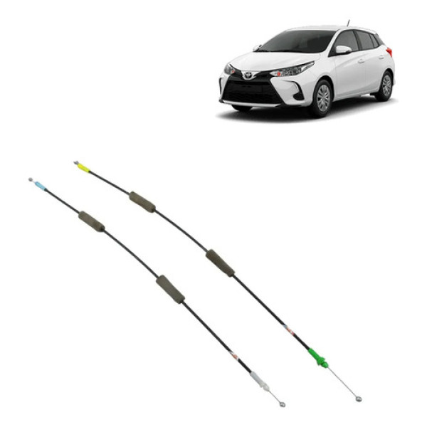 2 Cabos Trava Porta Traseira Esq Yaris Sedan 18 A 24 N4r