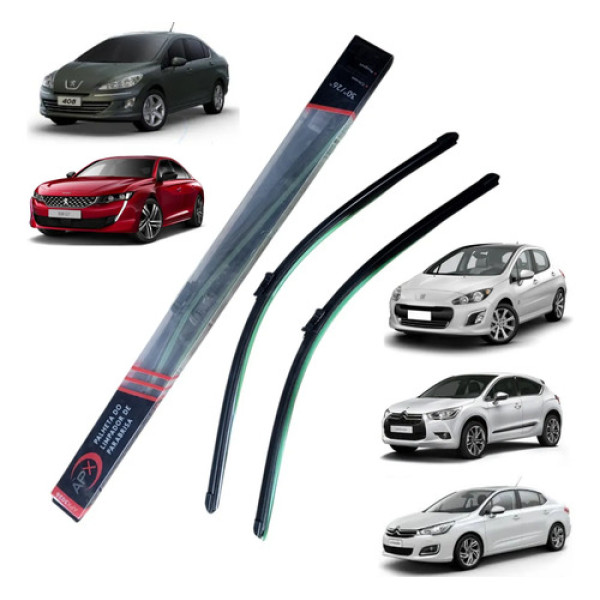 Par Palheta Limpador Peugeot 308 408 / Citroen C4 Apx3026