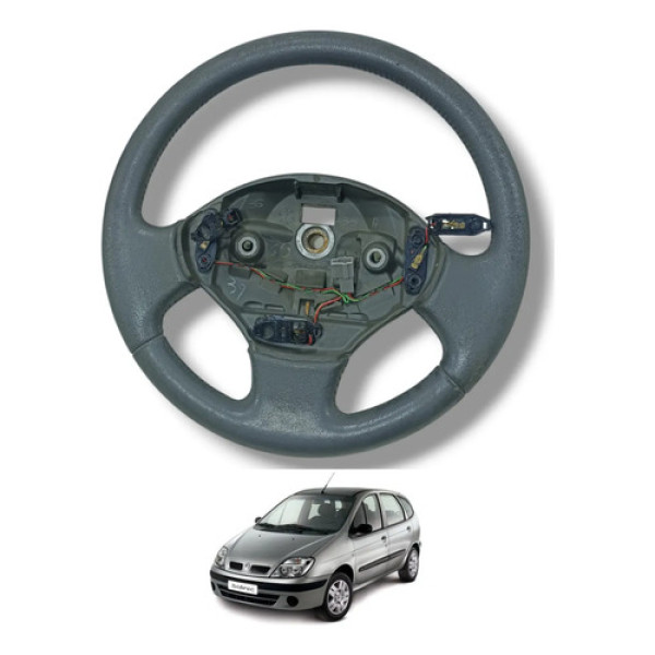 Volante De Direção Renault Scénic 2002 2003 2004 A 2010   Cinza