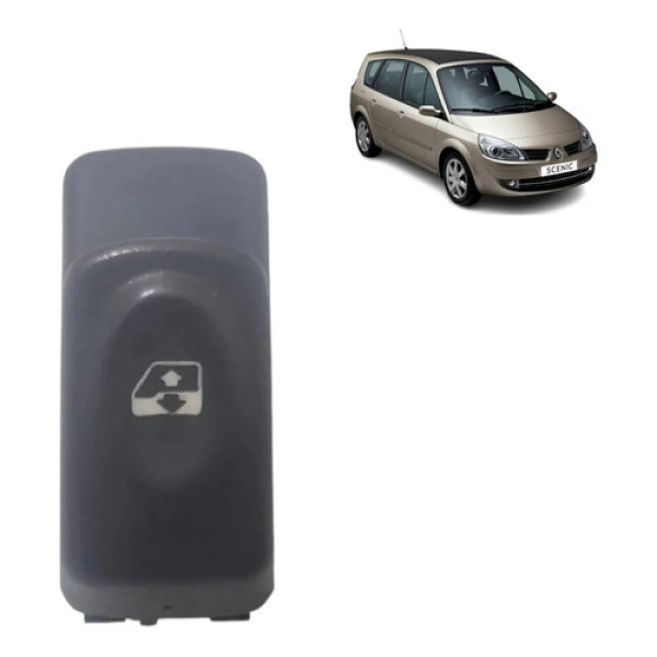 Botão Vidro Eletrico Simples Renault Scenic 2004 A 2009 Orig