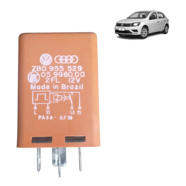 Relé Auxiliar Limpador Vidro Traseiro Vw Gol G2 G3 1995 A 06 12v