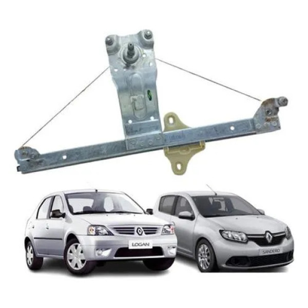 Máquina Vidro Porta Traseira Esq Sandero 15/ Logan 14/24 Man