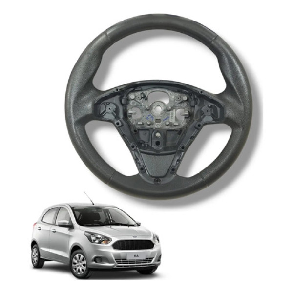 Volante Original Ford Ka 2015 2016 A 2018 Preto  Preto