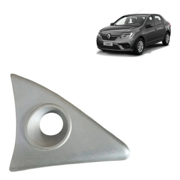 Acabamento Interno Retrovisor Direito Renault Logan 2018 Cinza-escuro